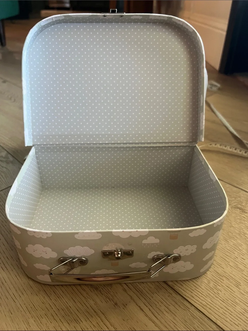 Kids Decorative Storage Suitcases - Cloud & Animal Print - Set of 2